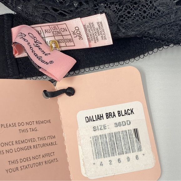 Agent Provocateur Daliah Black Bra NWT $165 - Picture 15 of 16